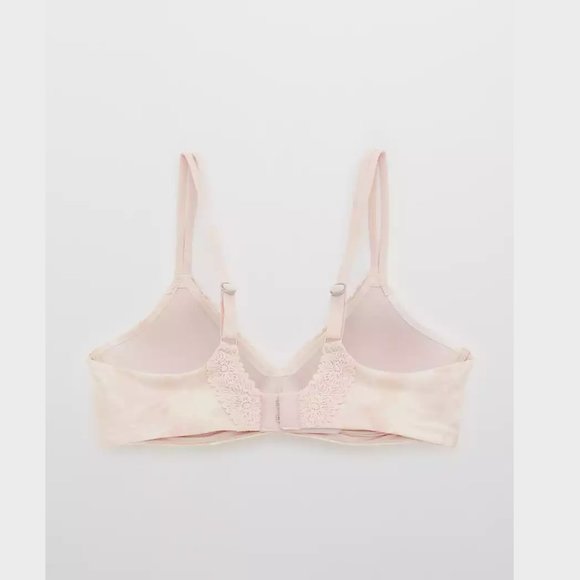 Aerie Real Sunnie Wireless Push Up Blossom Lace Bra - Picture 4 of 10